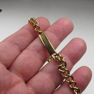 $170 18k Plated ID Bracelet